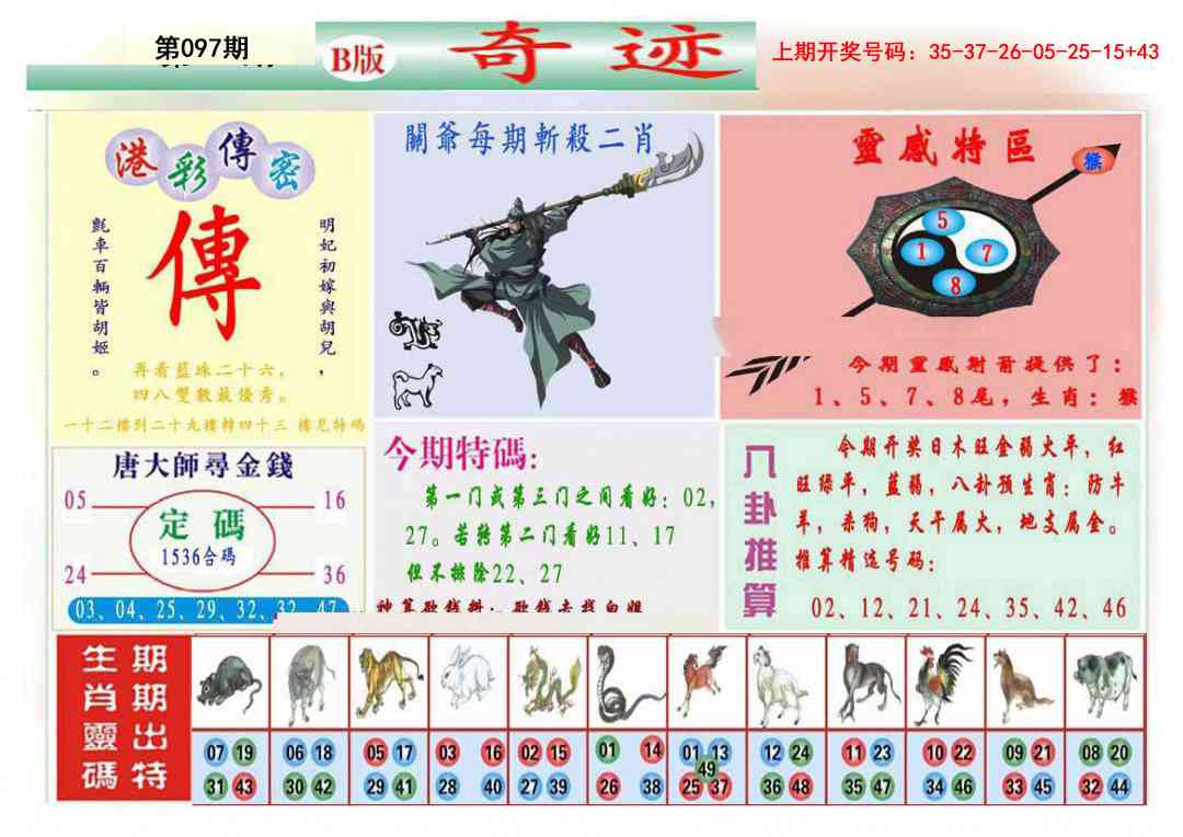 097期九龍奇迹B(推荐)[图]